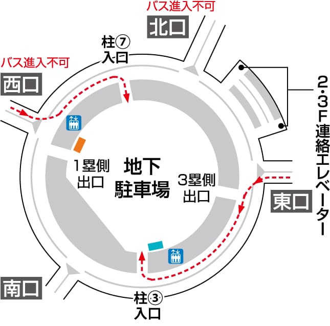 大阪ドーム内 案内図